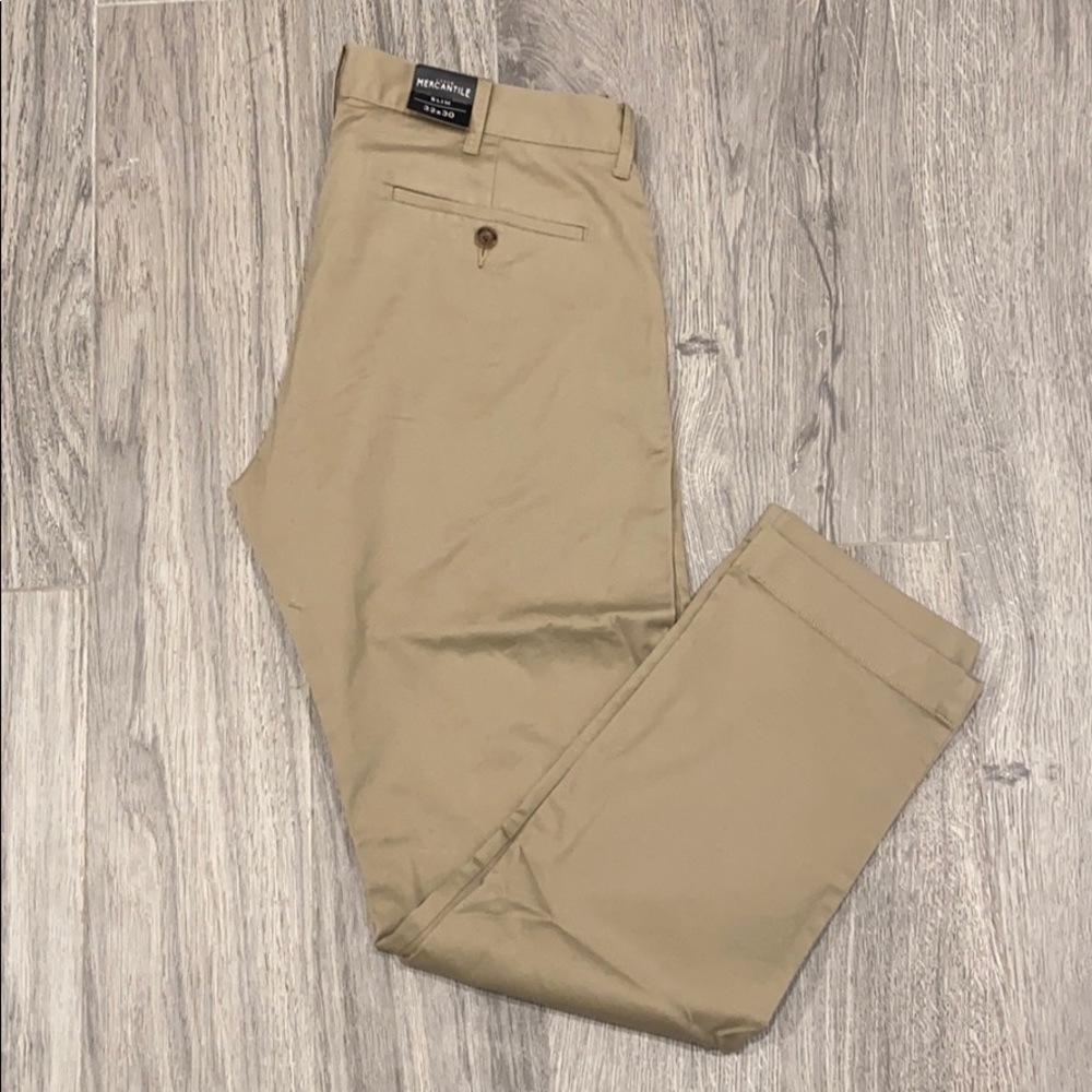 NWT J.Crew Men’s Mercantile Flex Khaki 32x30 Slim